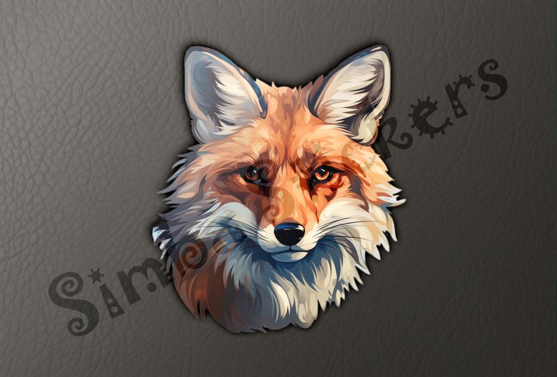 Red Fox looking serious and straight ahead