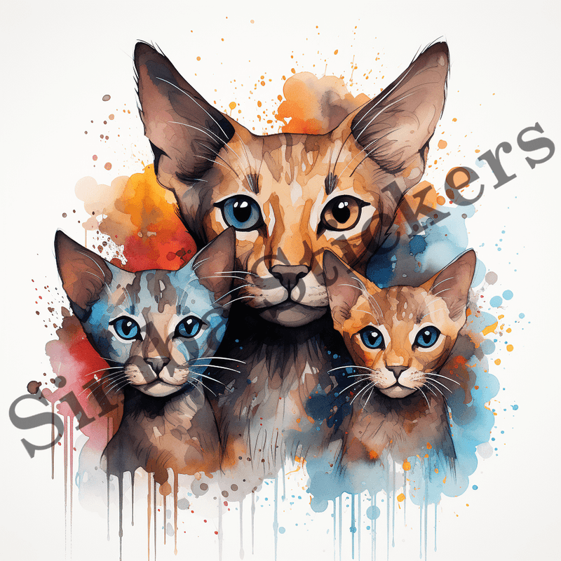 Oriental Shorthair cats, image set, 10 images