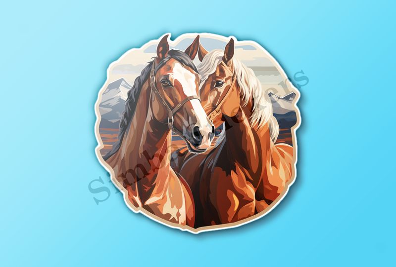 Horses in love