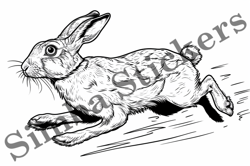 Colouring pages, Bundle of hares, 25 images