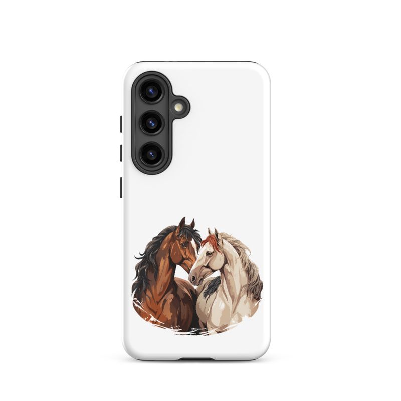 Tough Case for Samsung, Horses nose-to-nose, jbgjpy