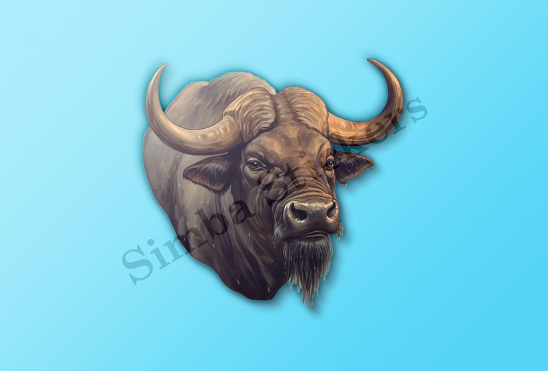 African buffalo stare