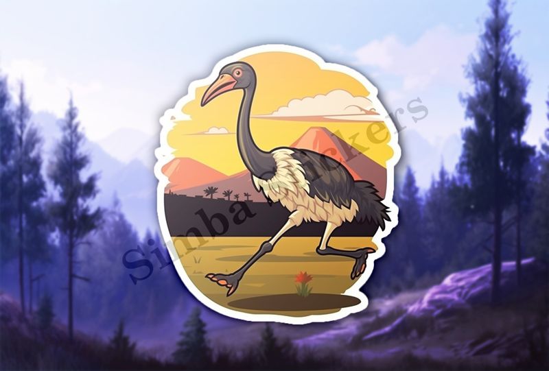 Ostrich running