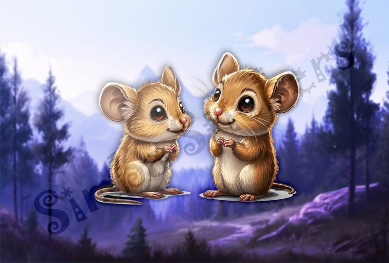 Mice looking cute together