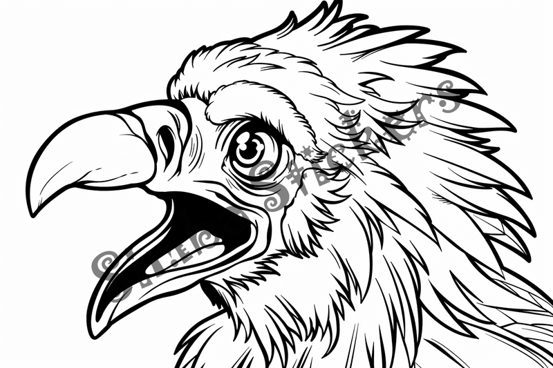 Colouring pages, bundle of vultures, 50 images, kqxcna