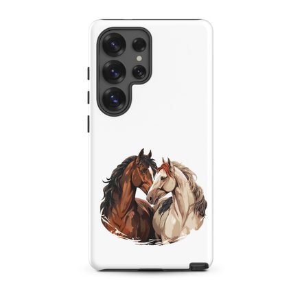 Tough Case for Samsung, Horses nose-to-nose, jbgjpy