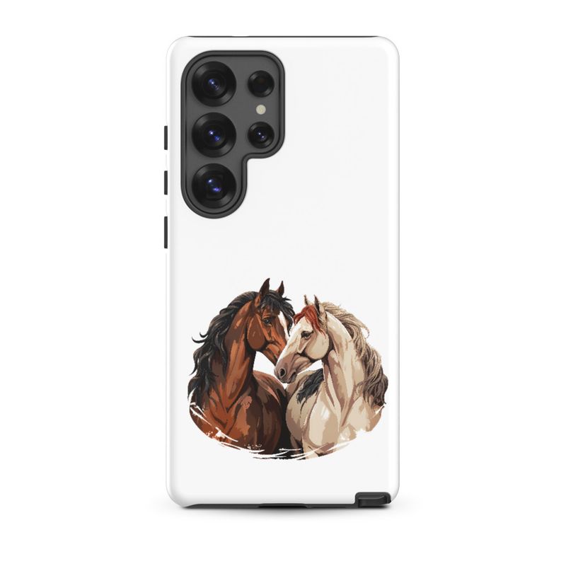 Tough Case for Samsung, Horses nose-to-nose, jbgjpy