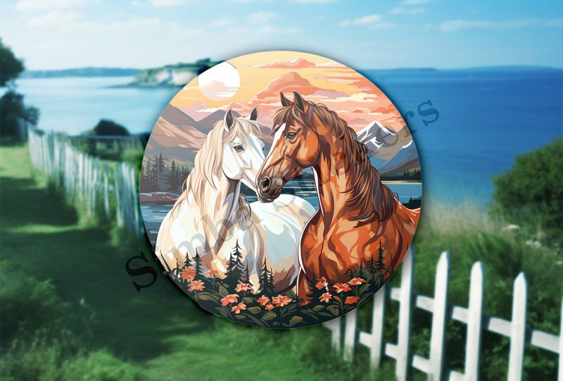 Horses in love