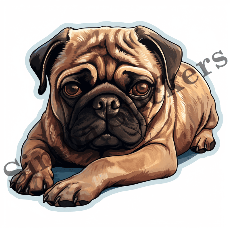Pug dogs, image set, 10 images