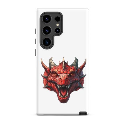 Tough Case for Samsung, Red Chinese dragon face, j6thsy