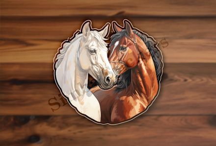 Horses nose-to-nose