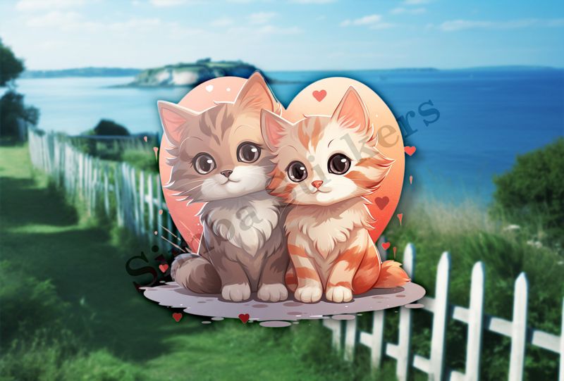 Cats in love