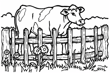 Colouring pages, bundle of cattle, 25 images