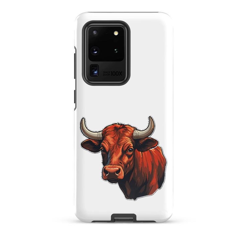 Tough Case for Samsung, Bull face, partial side view, bpor80