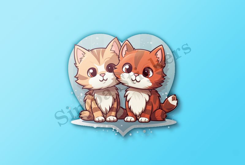 Cats in love