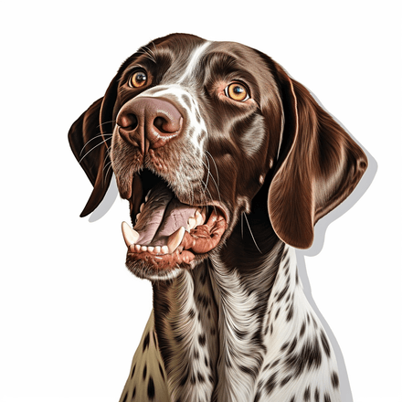 German Shorthaired Pointer dogs, image set, 10 images