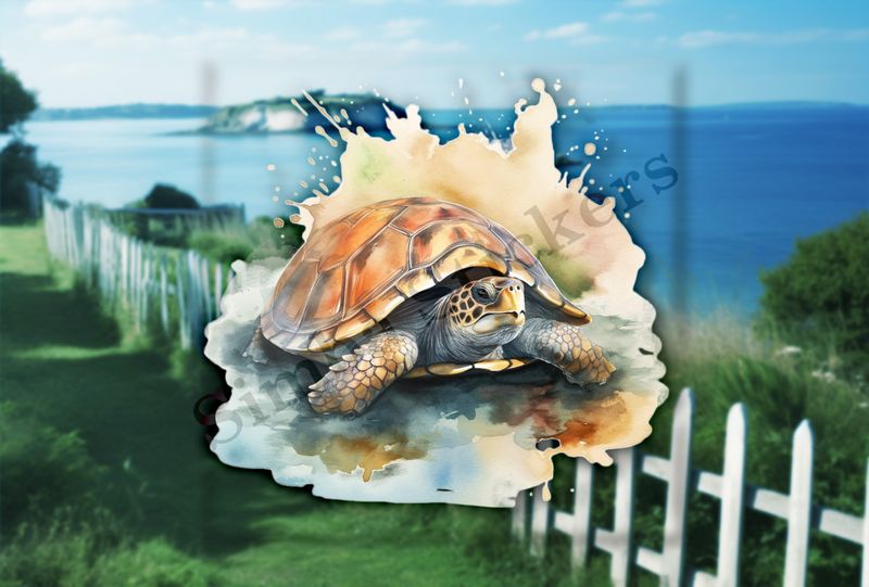 Tortoise, watercolour