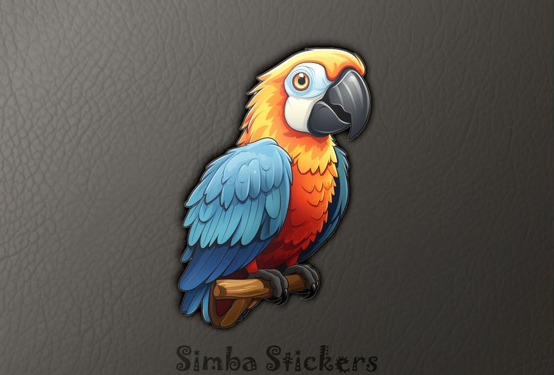 Parrot perching, h0bisu