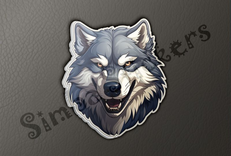 Wolf looking fierce