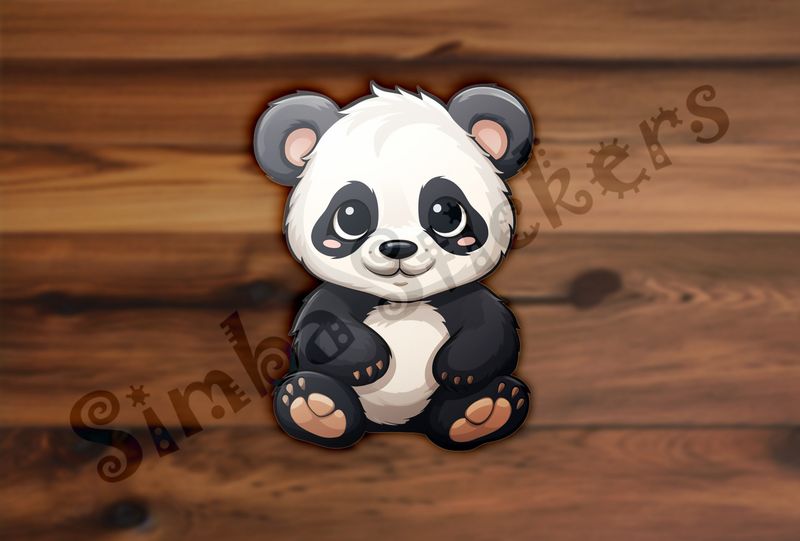 Cute Panda bear cub sitting, 1j6rhe