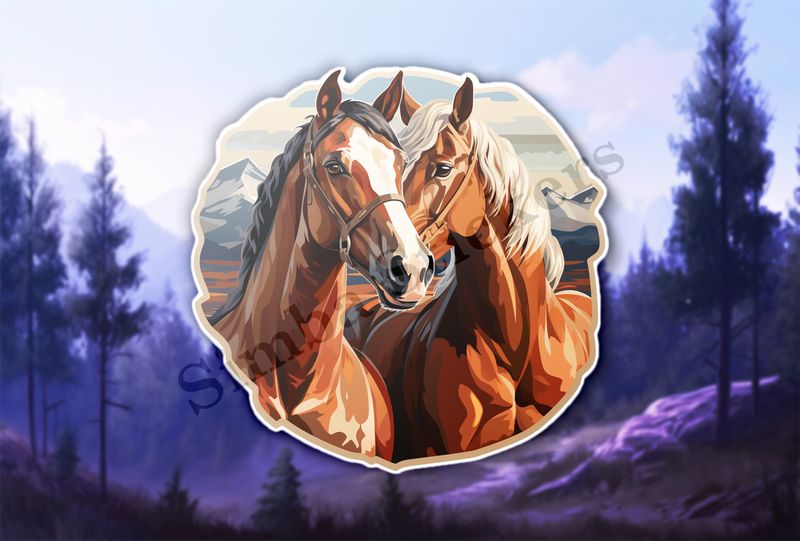 Horses in love