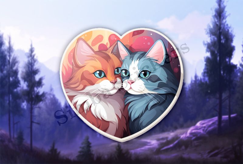Cats cuddling