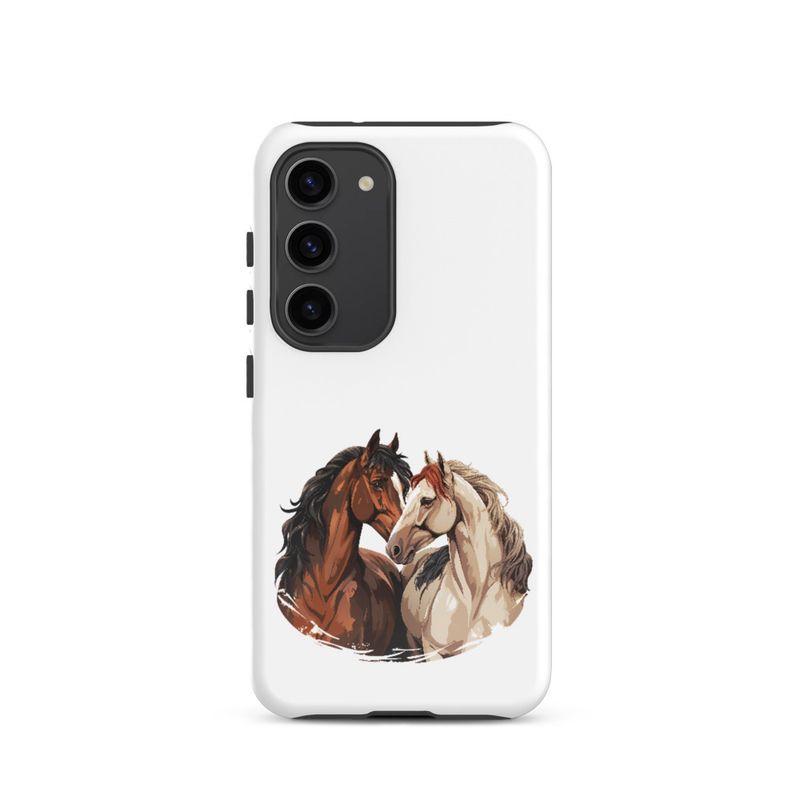 Tough Case for Samsung, Horses nose-to-nose, jbgjpy