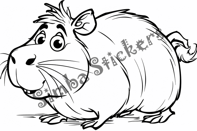 Colouring pages, bundle of capybaras looking cute, 10 images