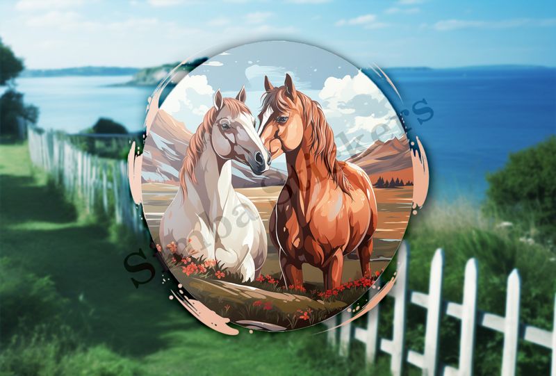 Horses in love