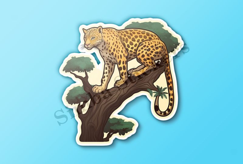Leopard  in a tree