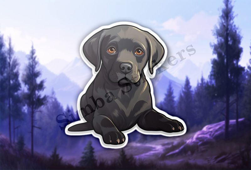 Black labrador puppy dog 