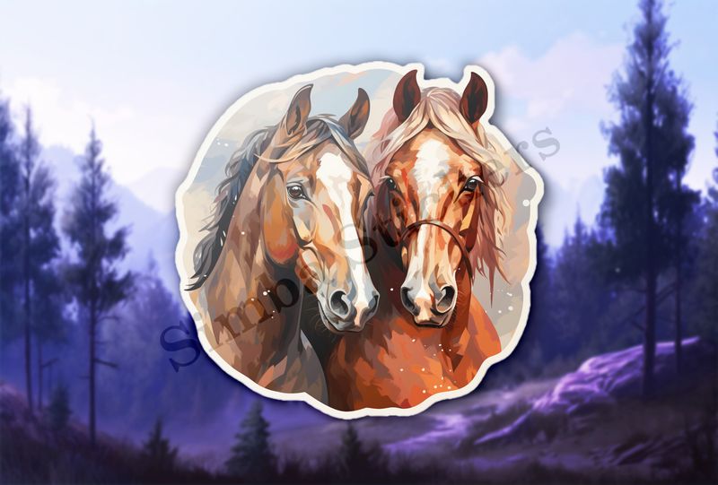 Horses in love