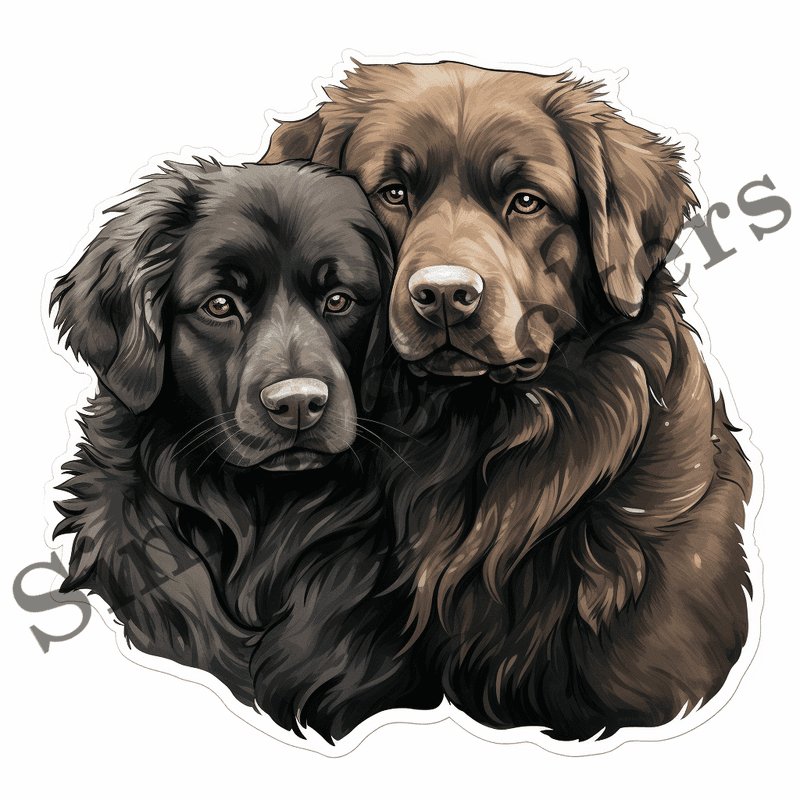 Newfoundland dogs, image set, 10 images