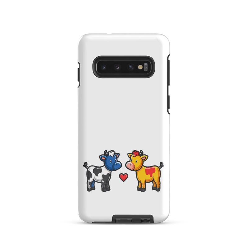 Tough Case for Samsung, Cattle, bull and cow in love, both colourful, zbyzzs