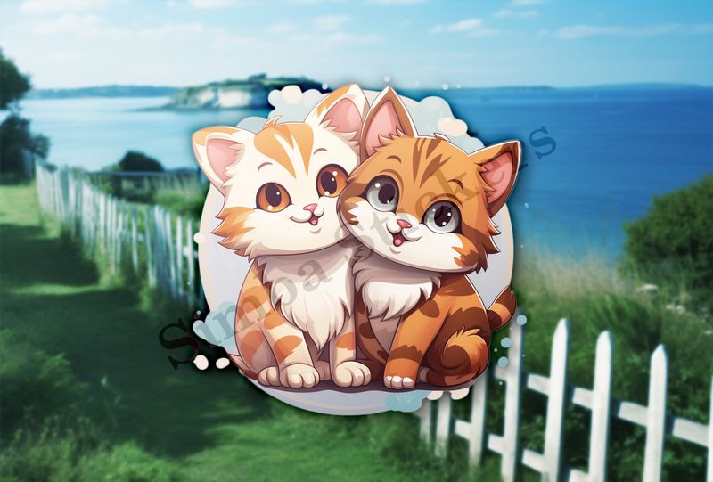 Cats cuddling