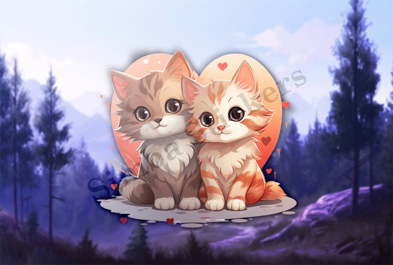 Cats in love