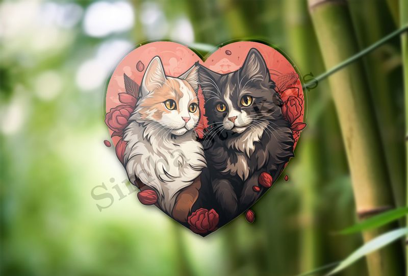 Cats in love