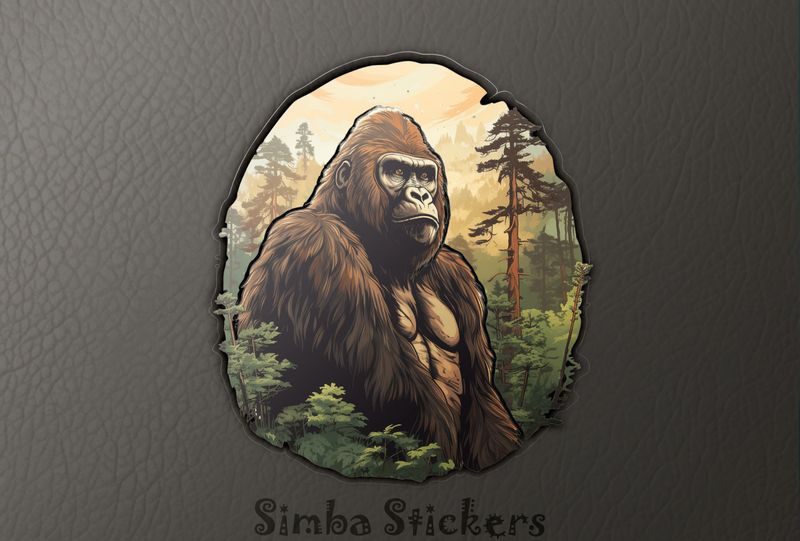 Gorillas in thick forest, fumpts