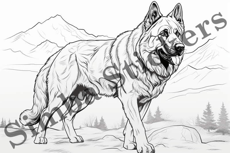 Colouring pages, Bundle of dogs, 25 images