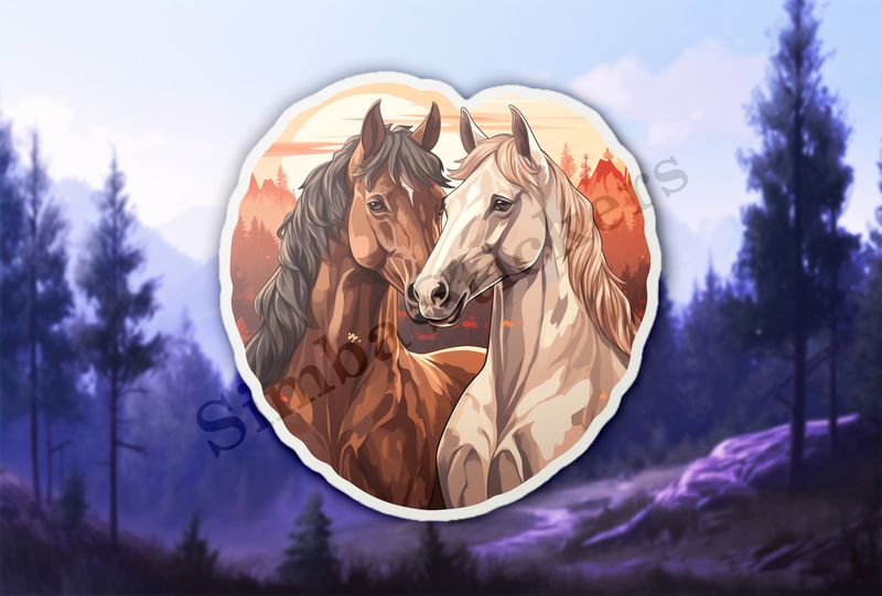 Horses in love