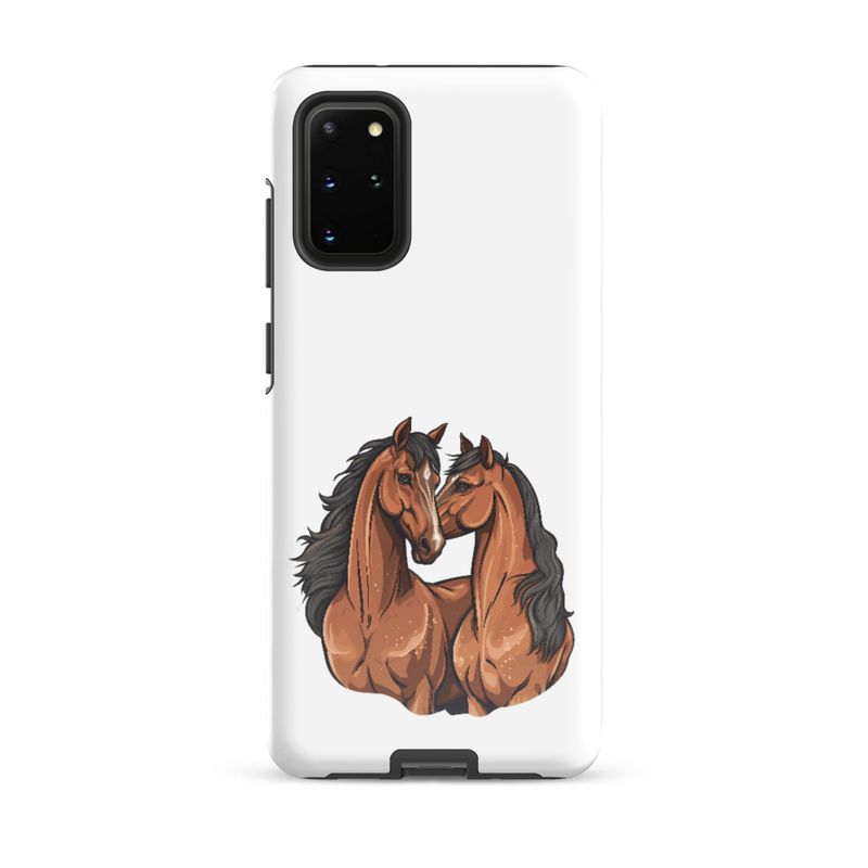 Tough Case for Samsung, Two brown horses snuggling, tdwcyd