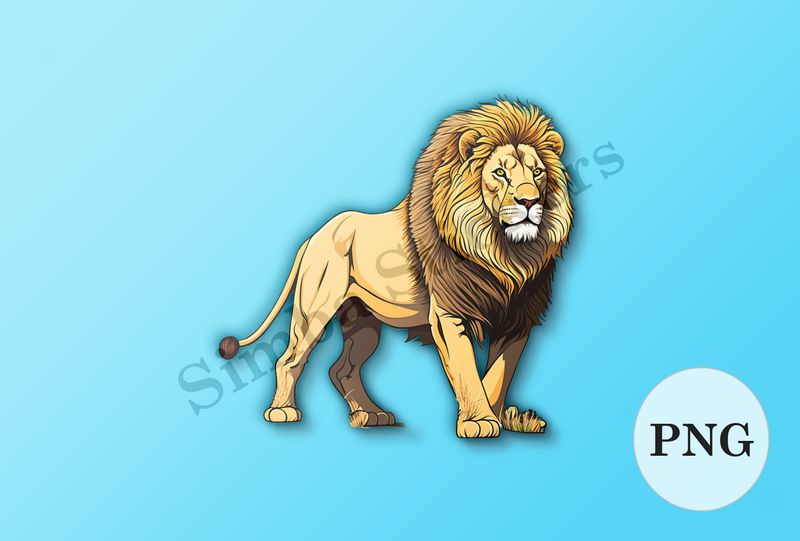 Majestic Male Lion