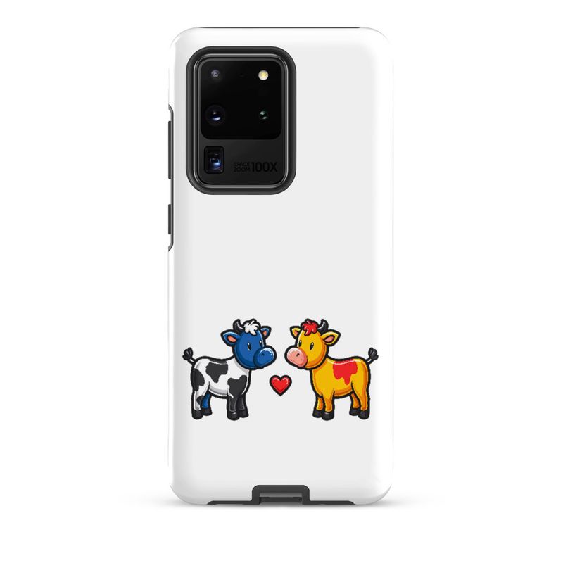 Tough Case for Samsung, Cattle, bull and cow in love, both colourful, zbyzzs