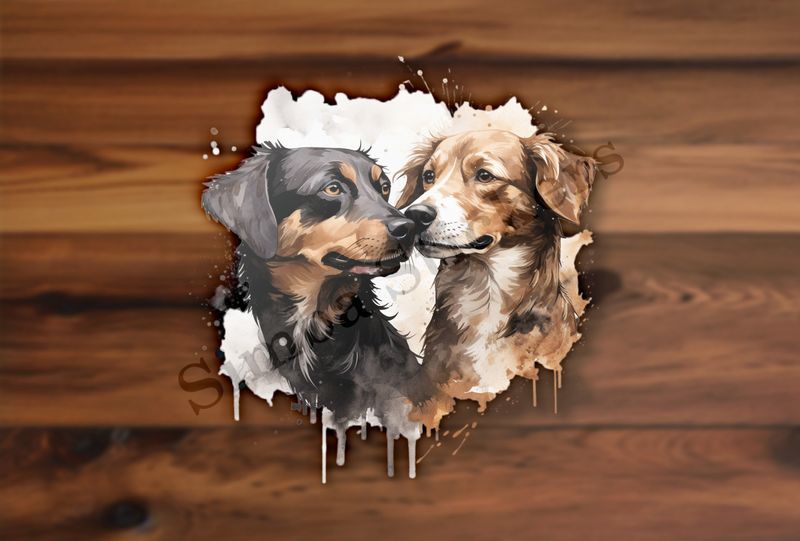 Dogs nose-to-nose