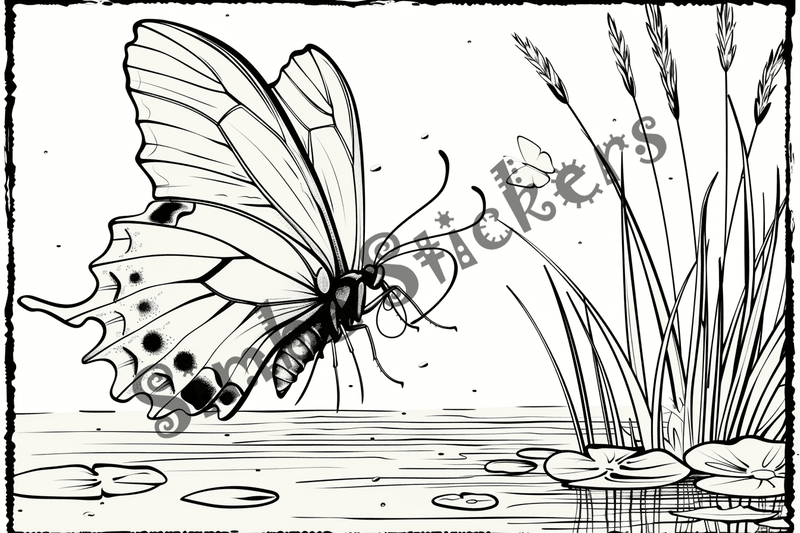 Colouring pages, bundle of butterflies, 50 images 2