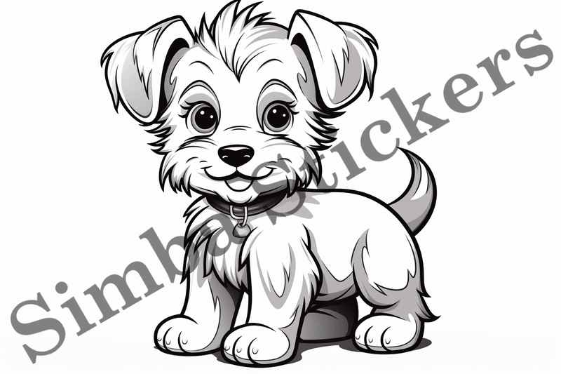 Colouring pages, Bundle of dogs, 25 images