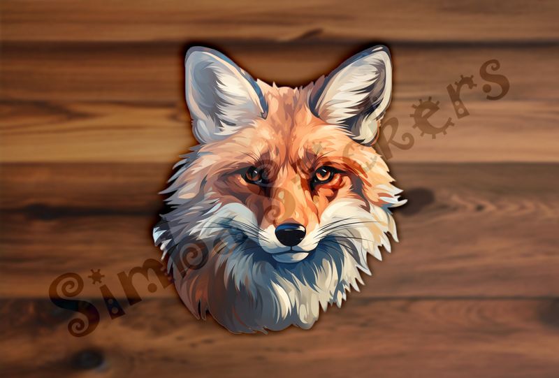 Red Fox looking serious and straight ahead