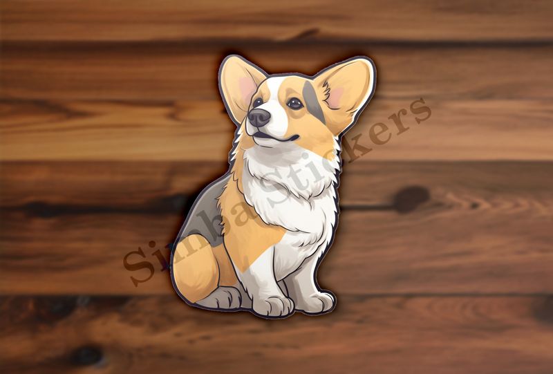 Corgie dog excited