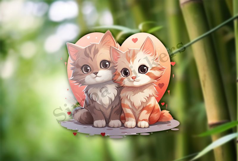 Cats in love