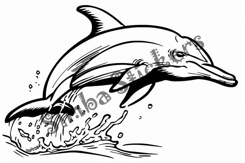Colouring pages, bundle of dolphins, 25 images 2